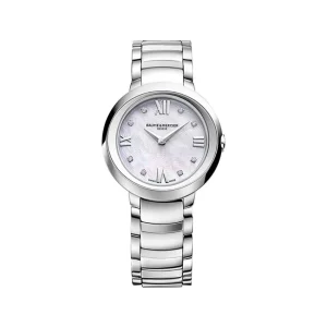 BAUME-MERCIER Promesse, Orologio  in acciaio.Donna, quarzo, forma rotonda, 30 mm.