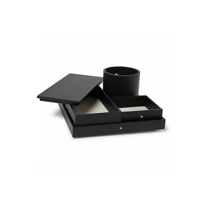 MONTBLANC VASCHETTA MULTIFUNZIONALE IN PELLE NERA ref. 124029